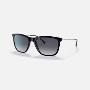 Ray ban women's sunglasses polarized black frame blue gradient lenses